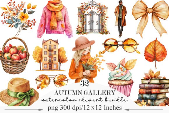 Download Watercolor Autumn Gallery Clipart - Gallery Collection
