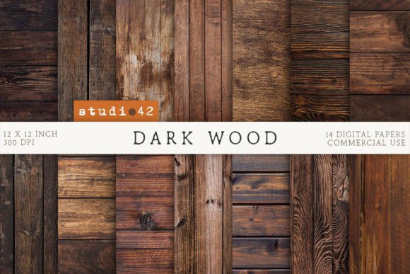 Download Dark Wood Textures Digital Papers - Digital paper Collection
