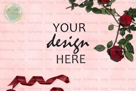 Download Mother’s Day Rose Background Mockup - Background mockup Collection