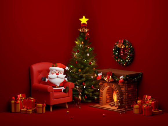 Download 3d Illustration Christmas Theme - 3d illustration Collection